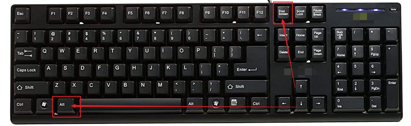 “Alt+Print Screen”组合键
