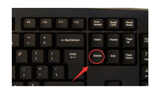 文本的删除快捷键：Delete键