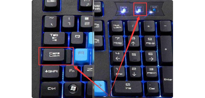 二、键盘CapsLock指示灯！