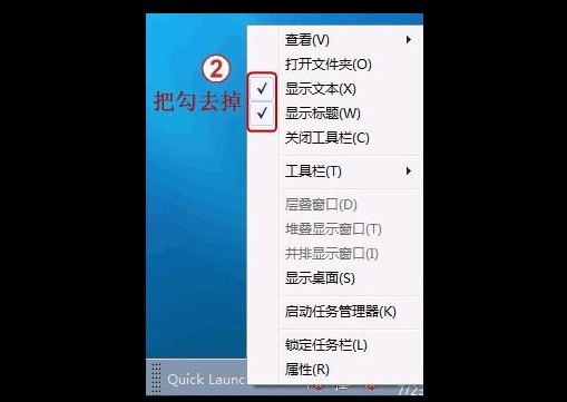 4-取消勾选“显示文本”、“显示标题”