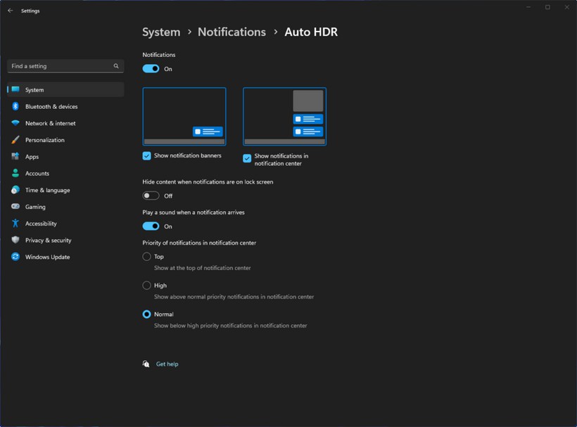 微软Win11游戏新增Auto HDR 功能，可调节HDR 强度