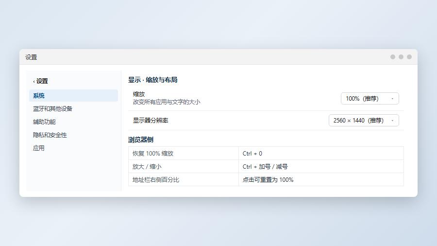 浏览器按Ctrl加0恢复网页缩放比例为100%